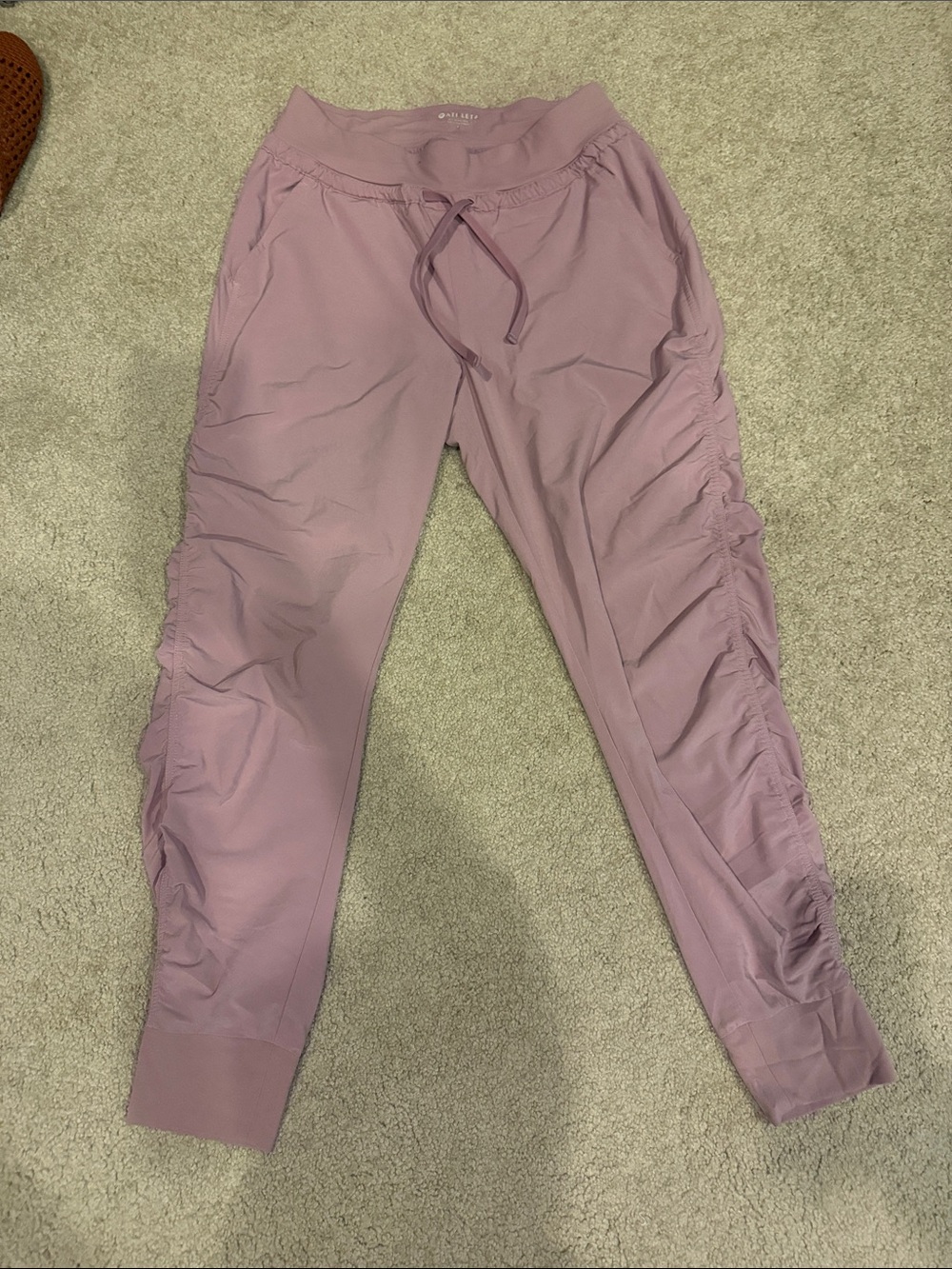 Athleta Ruched Side Drawstring Joggers - Dusty Mauve